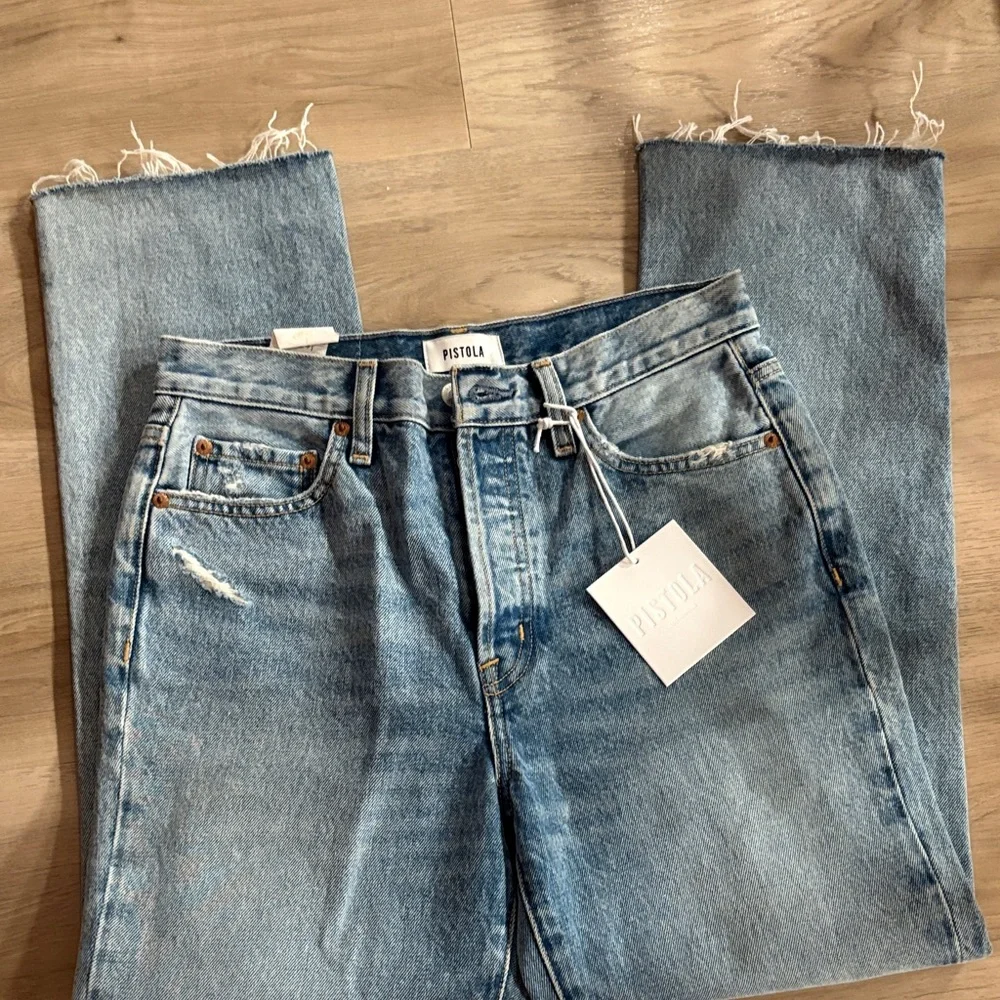Pistola Distressed Denim Jeans - Picture 2 of 4